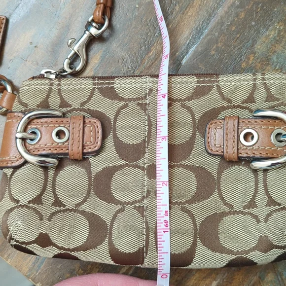 Tan Coach Wristlet - Picture 4 of 5